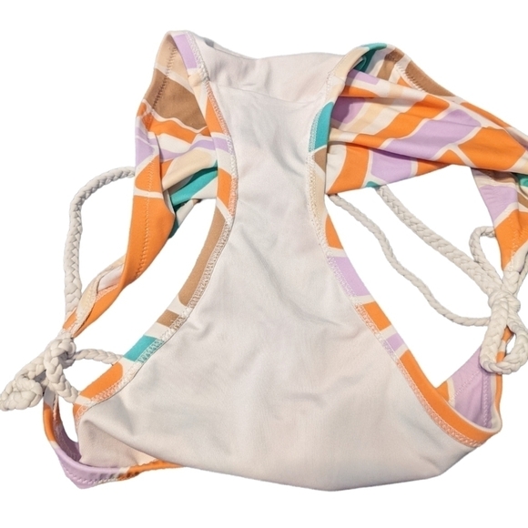 Victoria's Secret High Cut Tie Bikini Bottom Sz L - Picture 4 of 6